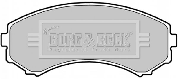 BORG & BECK Комплект тормозных колодок, дисковый тормоз BBP1757